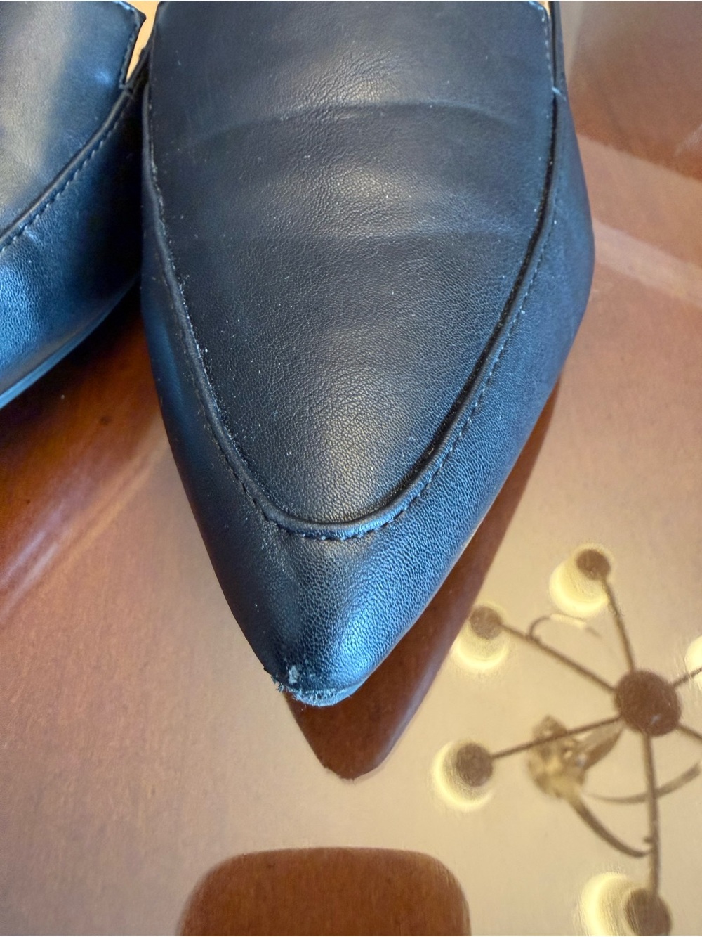 Nine West Black Pointed-Toe Ballet Flats - Picture 3 of 9